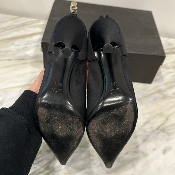 GUCCI SATIN BLACK PUMPS 36 1/2 6.5 - Picture 7 of 8